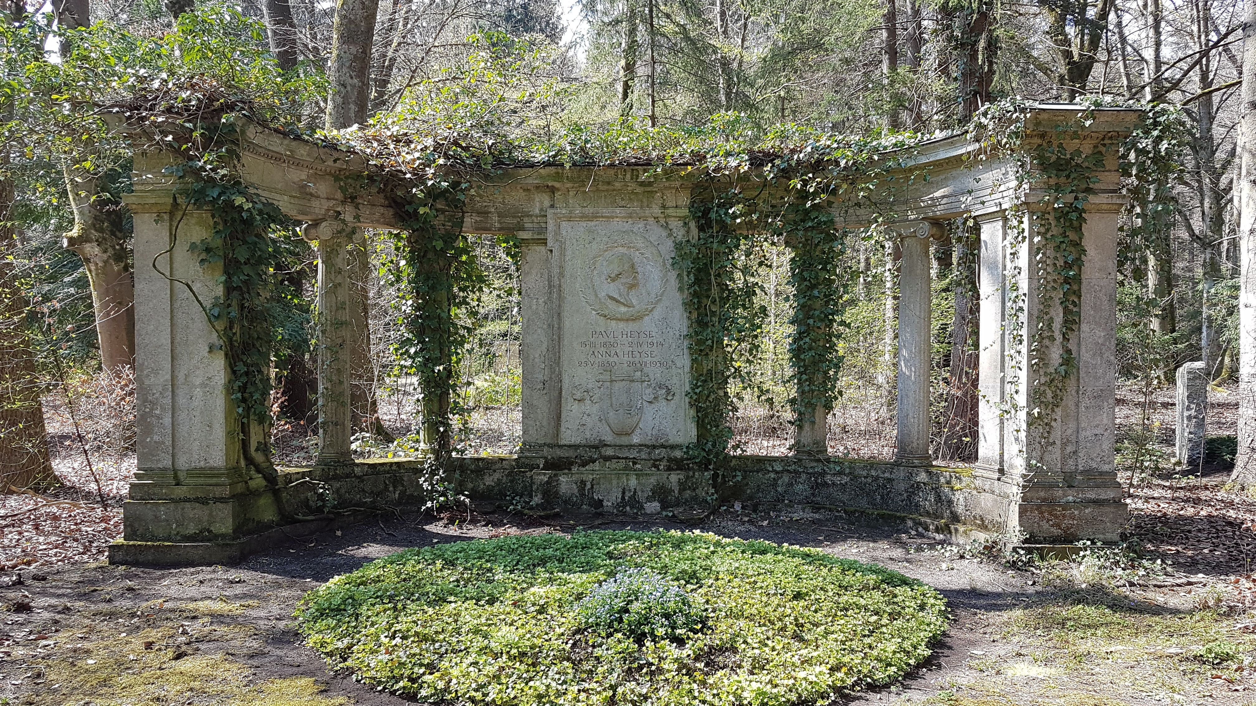 Grabstätte von Paul Heyse auf dem Waldfriedhof München